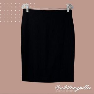 3/$20 Philosophy Pencil Skirt Black gold zipper detail capsule wardrobe women 10